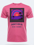 Personalised We Love Ibiza Big Weekender Tee — pink tee, front view
