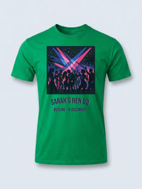 Personalised We Love Ibiza Big Weekender Tee — irish green tee, front view