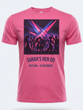 Personalised We Love Ibiza Big Weekender Tee — pink tee, front view