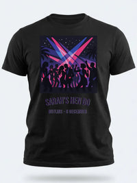 Personalised We Love Ibiza Big Weekender Tee — black tee, front view