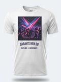 Personalised We Love Ibiza Big Weekender Tee — white tee, front view