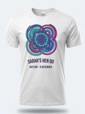 Personalised We Love Ibiza Big Weekender Tee — white tee, front view
