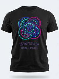 Personalised We Love Ibiza Big Weekender Tee — black tee, front view