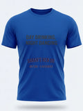 Personalised We Love Ibiza Big Weekender Tee — royal blue tee, front view