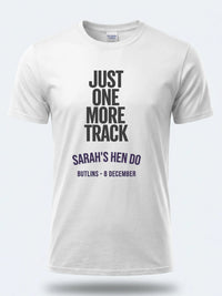 Personalised Bugged Out Big Weekender Tee — white tee, front view