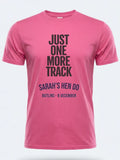 Personalised Bugged Out Big Weekender Tee — pink tee, front view