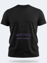 Personalised Bugged Out Big Weekender Tee — black tee, front view