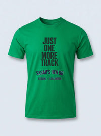 Personalised Bugged Out Big Weekender Tee — irish green tee, front view