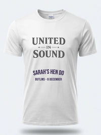 Personalised Bugged Out Big Weekender Tee — white tee, front view