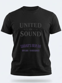 Personalised Bugged Out Big Weekender Tee — black tee, front view