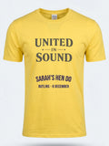 Personalised Bugged Out Big Weekender Tee — daisy yellow tee, front view