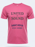 Personalised Bugged Out Big Weekender Tee — pink tee, front view