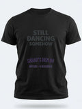 Personalised Bugged Out Big Weekender Tee — black tee, front view