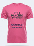 Personalised Bugged Out Big Weekender Tee — pink tee, front view