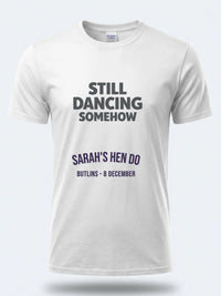 Personalised Bugged Out Big Weekender Tee — white tee, front view