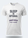 Personalised Bugged Out Big Weekender Tee – Sleep is Optional