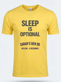 Personalised Bugged Out Big Weekender Tee — daisy yellow tee, front view