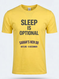 Personalised Bugged Out Big Weekender Tee — daisy yellow tee, front view