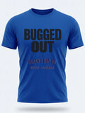 Personalised Bugged Out Big Weekender Tee — royal blue tee, front view