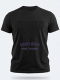 Personalised Bugged Out Big Weekender Tee — black tee, front view