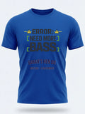 Personalised Bugged Out Big Weekender Tee — royal blue tee, front view