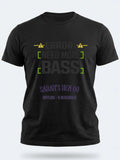 Personalised Bugged Out Big Weekender Tee — black tee, front view