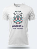 Personalised Bugged Out Big Weekender Tee — white tee, front view