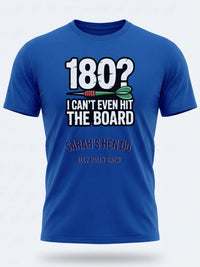 Personalised Darts Weekender Tee | 180 I can't even hit the board | Shirt Dress Loud