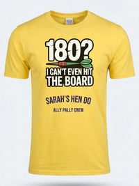 Personalised Darts Weekender Tee | 180 I can't even hit the board | Shirt Dress Loud