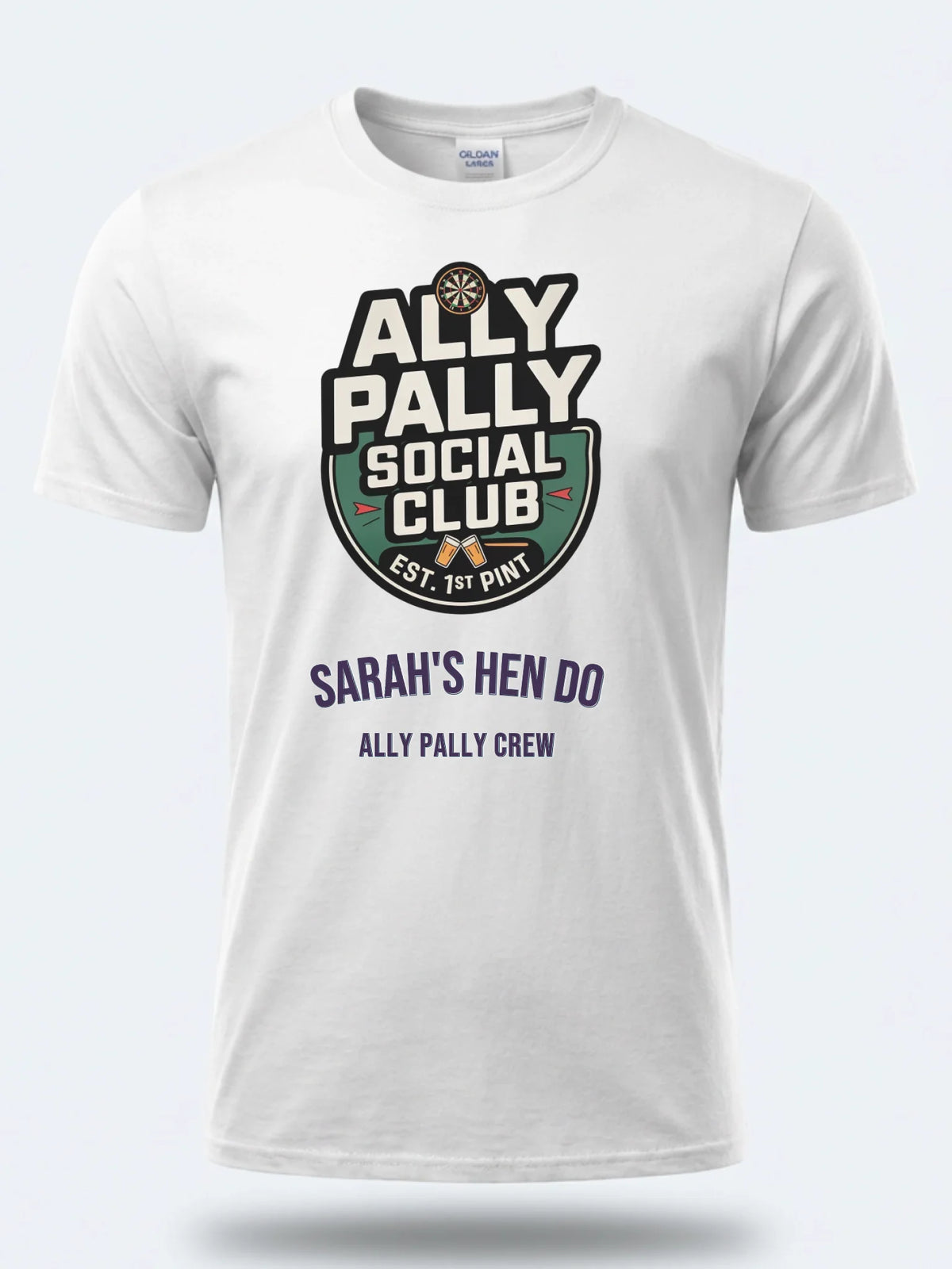 Personalised Darts Weekender Tee | Ally Pally Social Club | Shirt Dress Loud