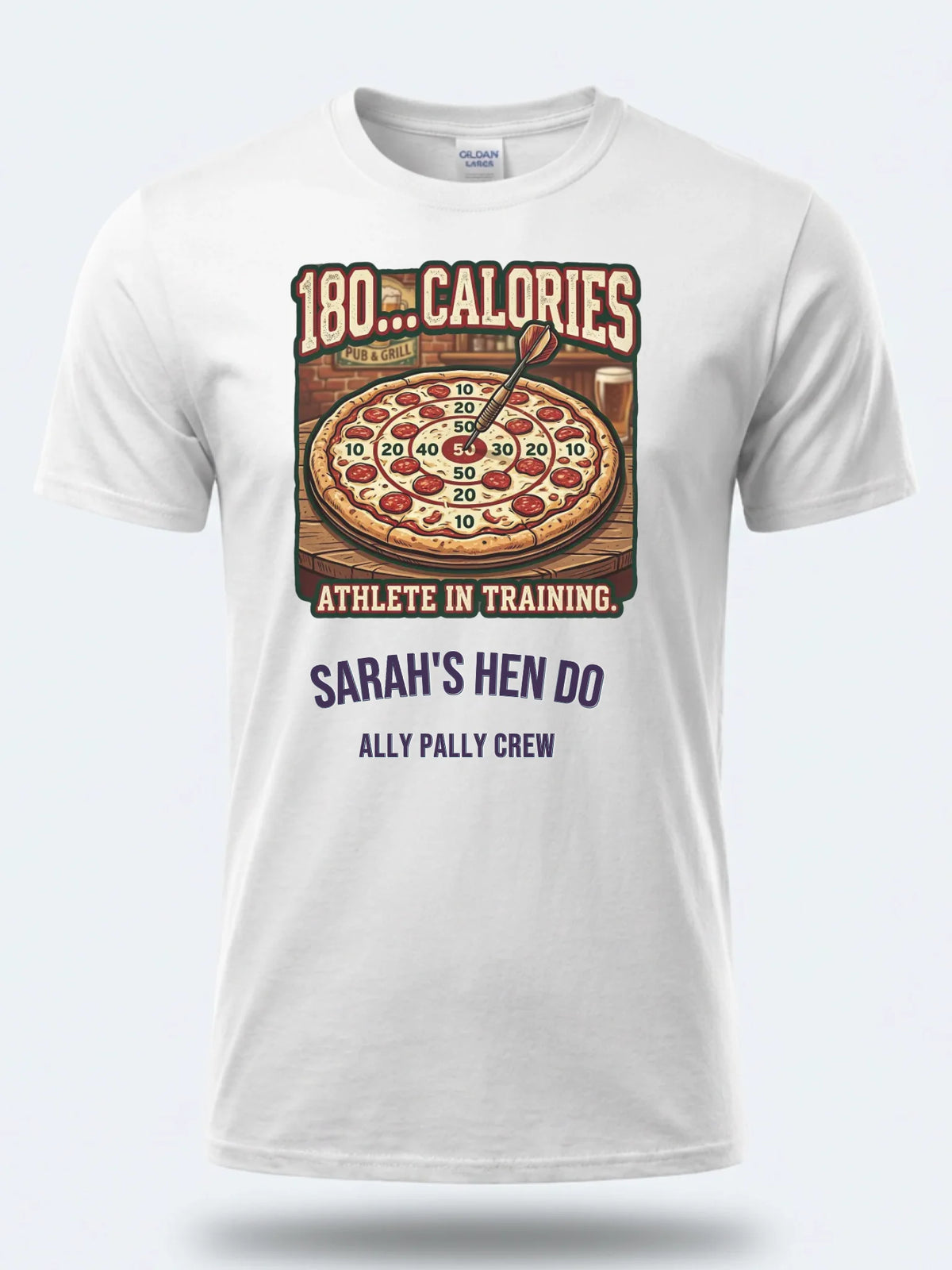 Personalised Darts Weekender Tee | 180 Calories Athlete in Training | Shirt Dress Loud