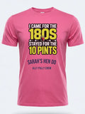 Personalised Darts Weekender Tee | I came for the 180s Stayed for the 10 Pints | Shirt Dress Loud