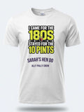 Personalised Darts Weekender Tee | I came for the 180s Stayed for the 10 Pints | Shirt Dress Loud