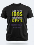 Personalised Darts Weekender Tee | I came for the 180s Stayed for the 10 Pints | Shirt Dress Loud