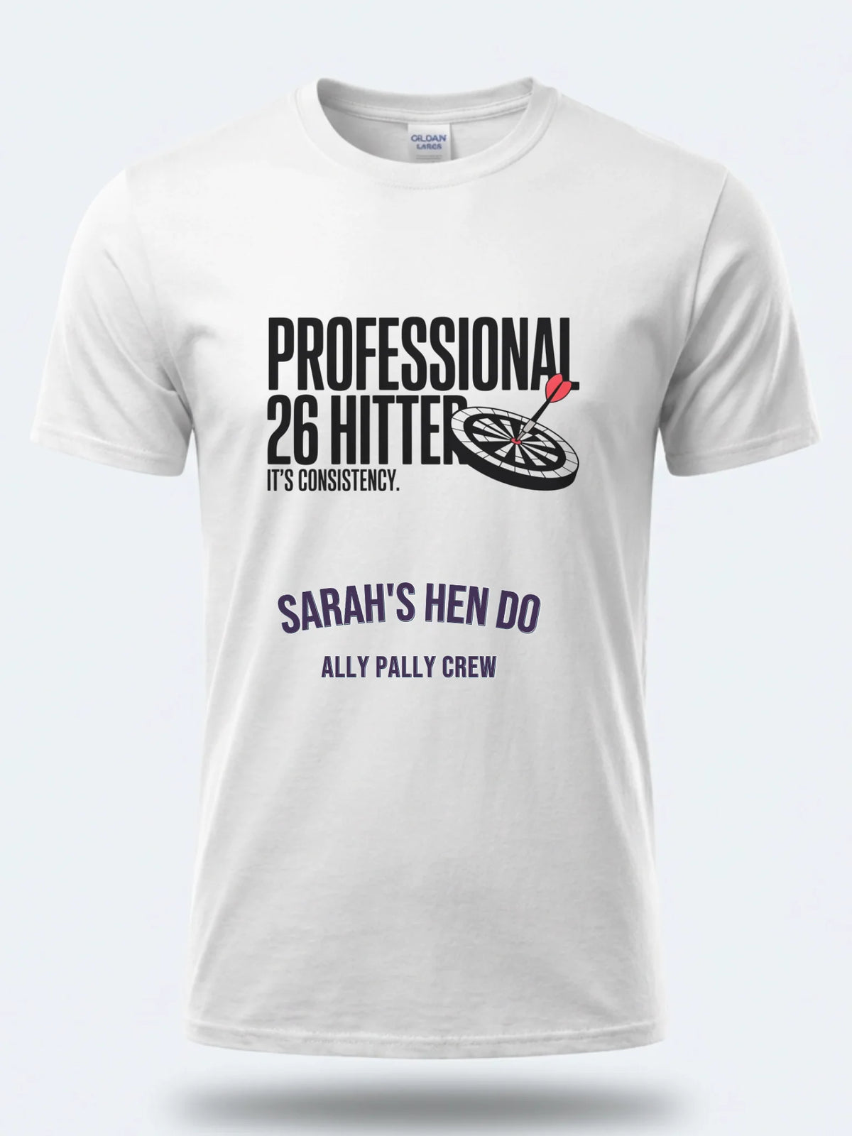 Personalised Darts Weekender Tee | Professional 26 Hitter | Shirt Dress Loud