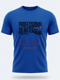 Personalised Darts Weekender Tee | Professional 26 Hitter | Shirt Dress Loud