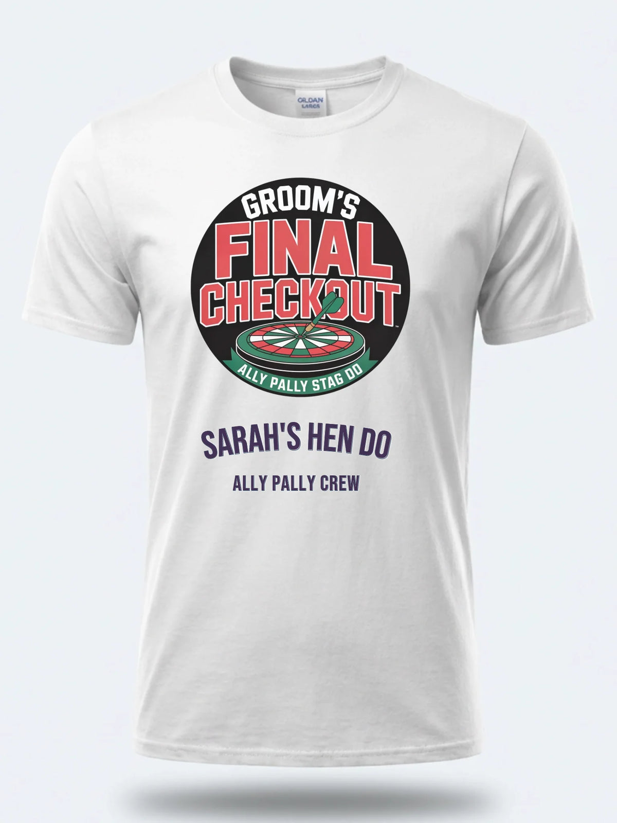 Personalised Darts Weekender Tee | Ally Pally Grooms final checkout | Shirt Dress Loud