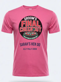 Personalised Darts Weekender Tee | Ally Pally Grooms final checkout | Shirt Dress Loud