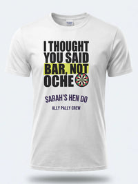 Personalised Darts Weekender Tee | I thought you said bar | Shirt Dress Loud