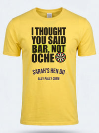 Personalised Darts Weekender Tee | I thought you said bar | Shirt Dress Loud