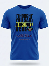 Personalised Darts Weekender Tee | I thought you said bar | Shirt Dress Loud