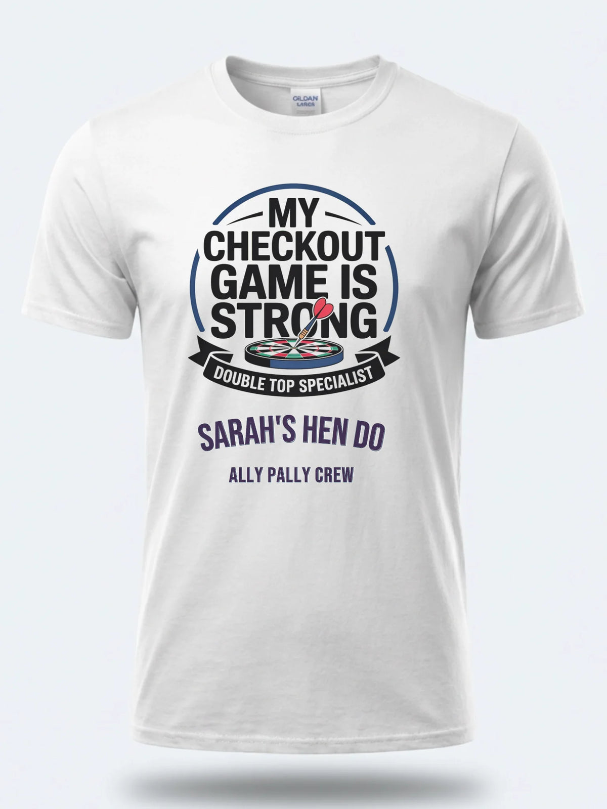 Personalised Darts Weekender Tee | My Checkout game is strong | Shirt Dress Loud