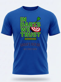 Personalised Darts Weekender Tee | Ally Pally In Darts We Trust | Shirt Dress Loud