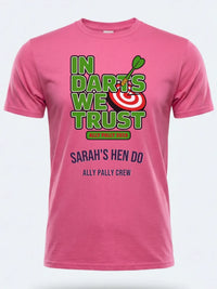Personalised Darts Weekender Tee | Ally Pally In Darts We Trust | Shirt Dress Loud