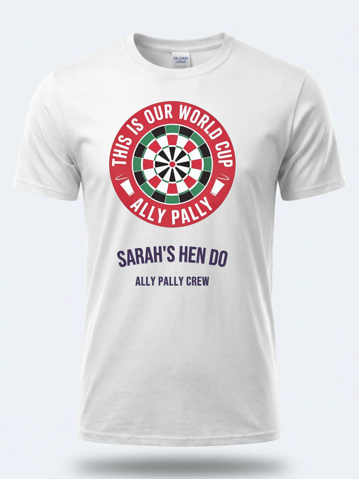 Personalised Darts Weekender Tee | This is our world cup Ally Pally | Shirt Dress Loud
