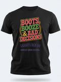 Personalised Country Weekender Tee — black tee, front view