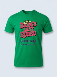 Personalised Country Weekender Tee — irish green tee, front view