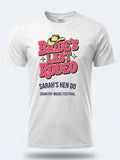 Personalised Country Weekender Tee — white tee, front view