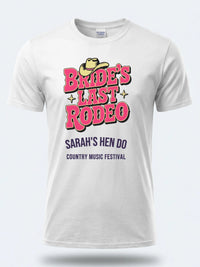 Personalised Country Weekender Tee — white tee, front view