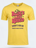 Personalised Country Weekender Tee — daisy yellow tee, front view